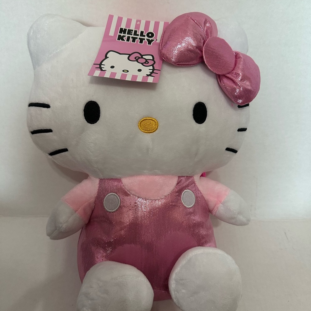 Sanrio Hello Kitty Pink Plush Toy Backpack. Cozy, fluffy, girlie.